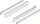 320N4000C blum METABOX Stahlzarge N = 54 mm, Teilauszug, 25 kg, NL=400 mm, Schraubversion