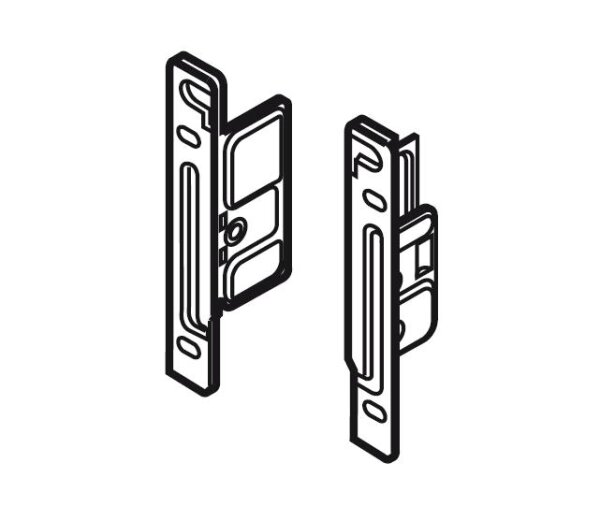 ZSF.1700 Standard-Frontbefestigung, links/rechts, Schraubversion für blum METABOX M/K/H