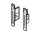 ZSF.1700 Standard-Frontbefestigung, links/rechts, Schraubversion für blum METABOX M/K/H