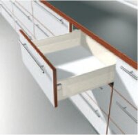 320H5500C blum METABOX Stahlzarge H = 150mm, Teilauszug, 25 kg, NL=550 mm, Schraubversion