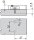 970.55E1 BLUMOTION Adapterplatte, kreuz (37/32), Expando mit vorm. Dübel, Zink vernickelt