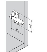 970.5501 BLUMOTION Adapterplatte, kreuz (37/32), für...