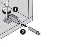 BLUMOTION Adapterplatte, kreuz (37/32), für Spax 3,5mm, Zink vernickelt