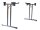 4882.088 Klapptisch-Gestell Modell T Economy, silbergrau RAL 9006