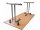 4882.088 Klapptisch-Gestell Modell T Economy, silbergrau RAL 9006