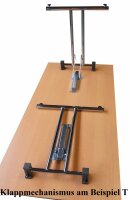 4882.688 Klapptisch-Gestell Modell D Economy, silbergrau RAL 9006