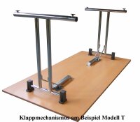 4882.688 Klapptisch-Gestell Modell D Economy, silbergrau RAL 9006