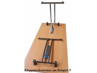 4882.688 Klapptisch-Gestell Modell D Economy, silbergrau RAL 9006