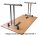 4882.688 Klapptisch-Gestell Modell D Economy, silbergrau RAL 9006