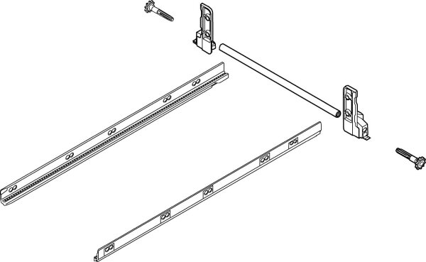 ZST.500MH Seitenstabilisierung  weiss Metabox NL 500mm  Set