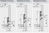 ZST.500MH Seitenstabilisierung  weiss Metabox NL 500mm  Set