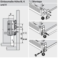 ZST.500MH Seitenstabilisierung  weiss Metabox NL 500mm  Set