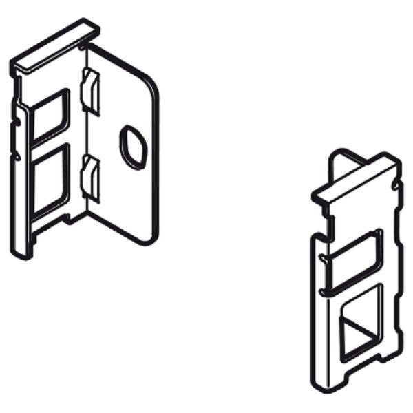 ZB7N000S oriongrau LEGRABOX Holzrückwandhalter, Höhe N=78 mm