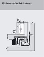 ZB7N000S polarsilber LEGRABOX Holzrückwandhalter,...