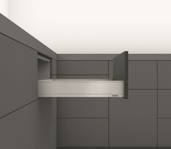 770M4502S blum LEGRABOX pure, polarsilber matt Zarge M=90,3mm, NL=450 mm