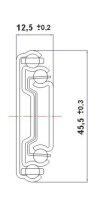 Set Kugelauszug TOUCH TO OPEN 500mm
