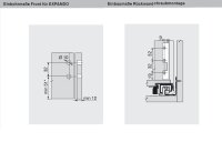 770K3502S blum LEGRABOX pure, seidenweiß matt Zarge K=128,3mm, NL=350 mm