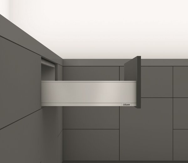 blum LEGRABOX pure Zarge K=128,3mm, NL=400 mm, polarsilber matt