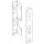 ZB7K000S terraschwarz LEGRABOX Holzrückwandhalter, Höhe K=140 mm