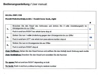 1997.136 Code-Hebelzylinder 22mm, verchromt/schwarz, mit Mutternbefestigung, inkl. Hebel gerade u. gekröpft