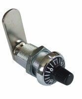 1997.136 Code-Hebelzylinder 22mm, verchromt/schwarz, mit...