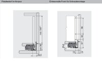 770C3002S blum LEGRABOX pure, seidenweiß matt Zarge C=176,8mm, NL=300 mm