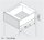770C3002S blum LEGRABOX pure, seidenweiß matt Zarge C=176,8mm, NL=300 mm