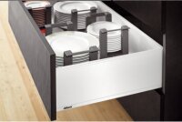 770C6502S blum LEGRABOX pure, seidenweiß matt Zarge C=176,8mm, NL=650 mm