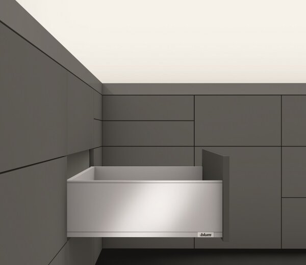 770C3502S blum LEGRABOX pure, polarsilber matt Zarge C=176,8mm, NL=350 mm