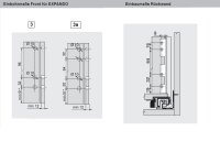 blum LEGRABOX pure Zarge C=176,8mm, NL=650 mm, terraschwarz matt 770C6502S
