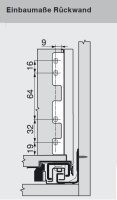 ZB7C000S polarsilber LEGRABOX Holzrückwandhalter,...