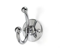 Kleiderhaken rund Edelstahl finish