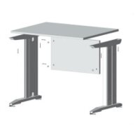 Schreibtischgestell Stahl silbergrau 725mm